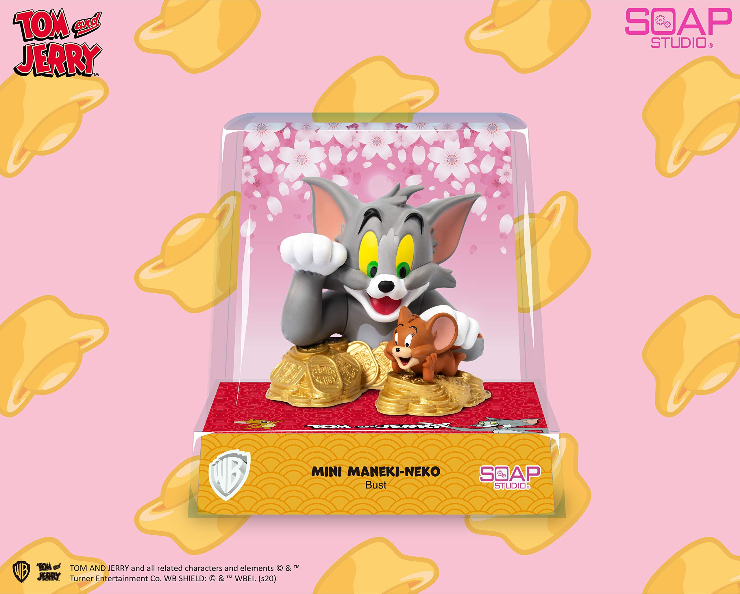 MEDICOM TOY - 新品 SOAP STUDIO Tom and Jerry 招き猫 フィギュア Soap Studio Tom and Jerry - New Year Good Fortune Statue
